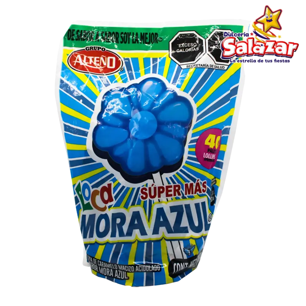 [ALT0027] PALETA MORA AZUL SUPER MAS ALTEÑO 9GR -B.360G- "C/32/40"