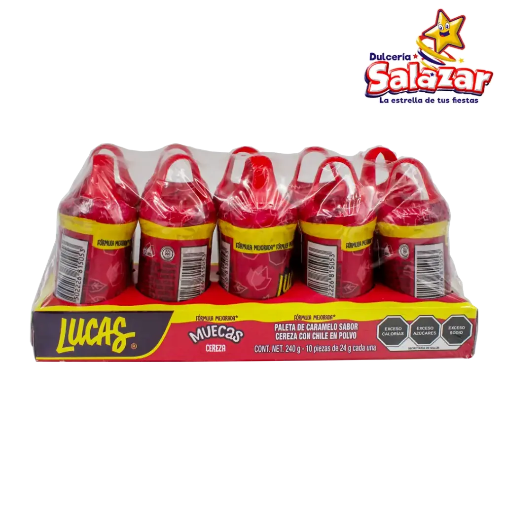 [EFF0011] PALETA MUECAS CEREZA LUCAS -D.240G- "C/24/10"