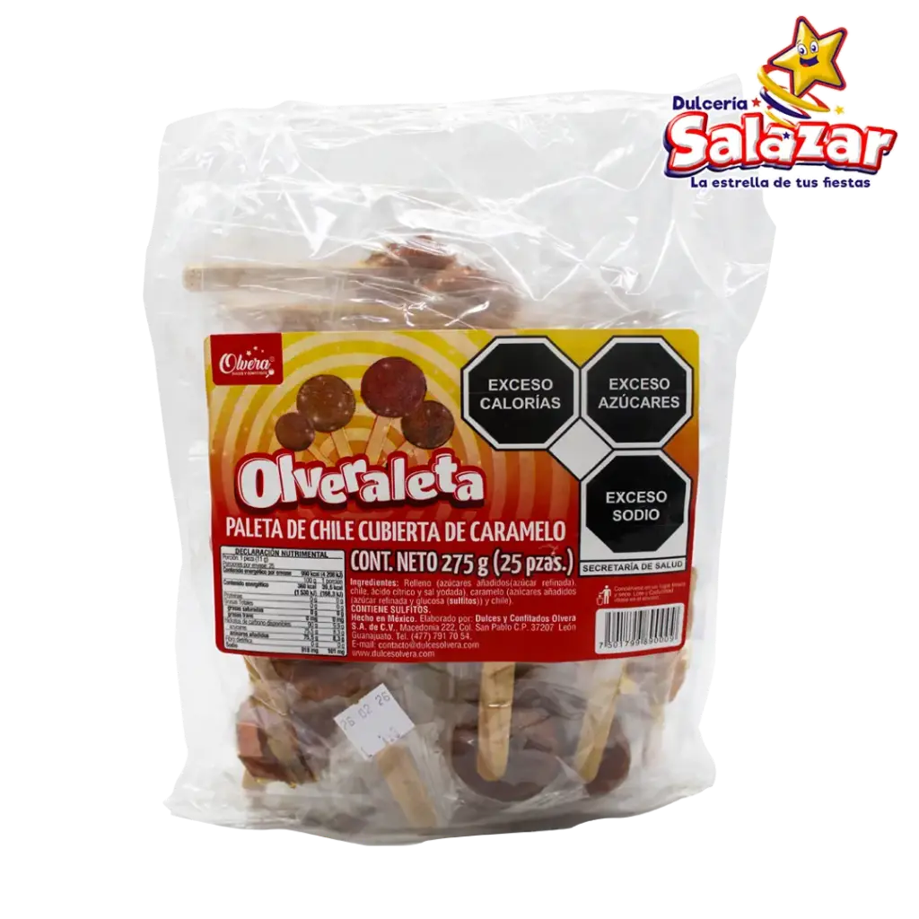 [GTZ0015] PALETA OLVERALETA -B.275G- "C/30/25"