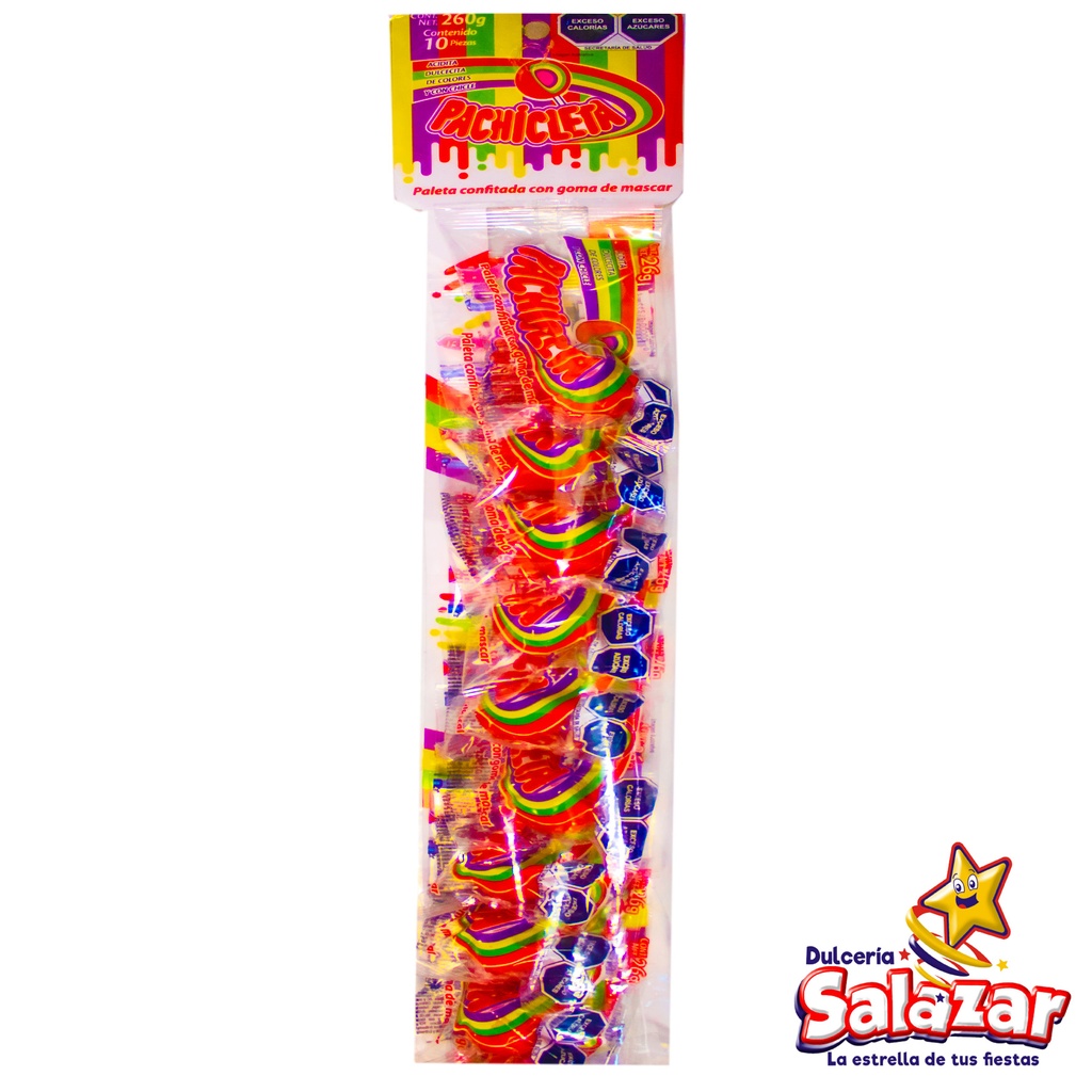 [CHE0036] PALETA PACHICLETA TIRA PALETA LUCKY -T.260G- "C/20/10"