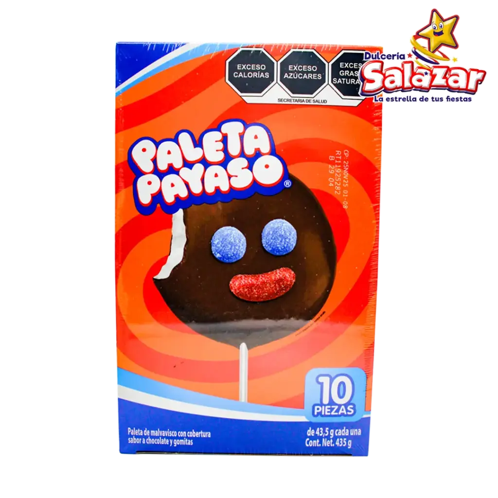 [RCO0002] PALETA PAYASO GRANDE RICOLINO -D.450G- "C/12/10"