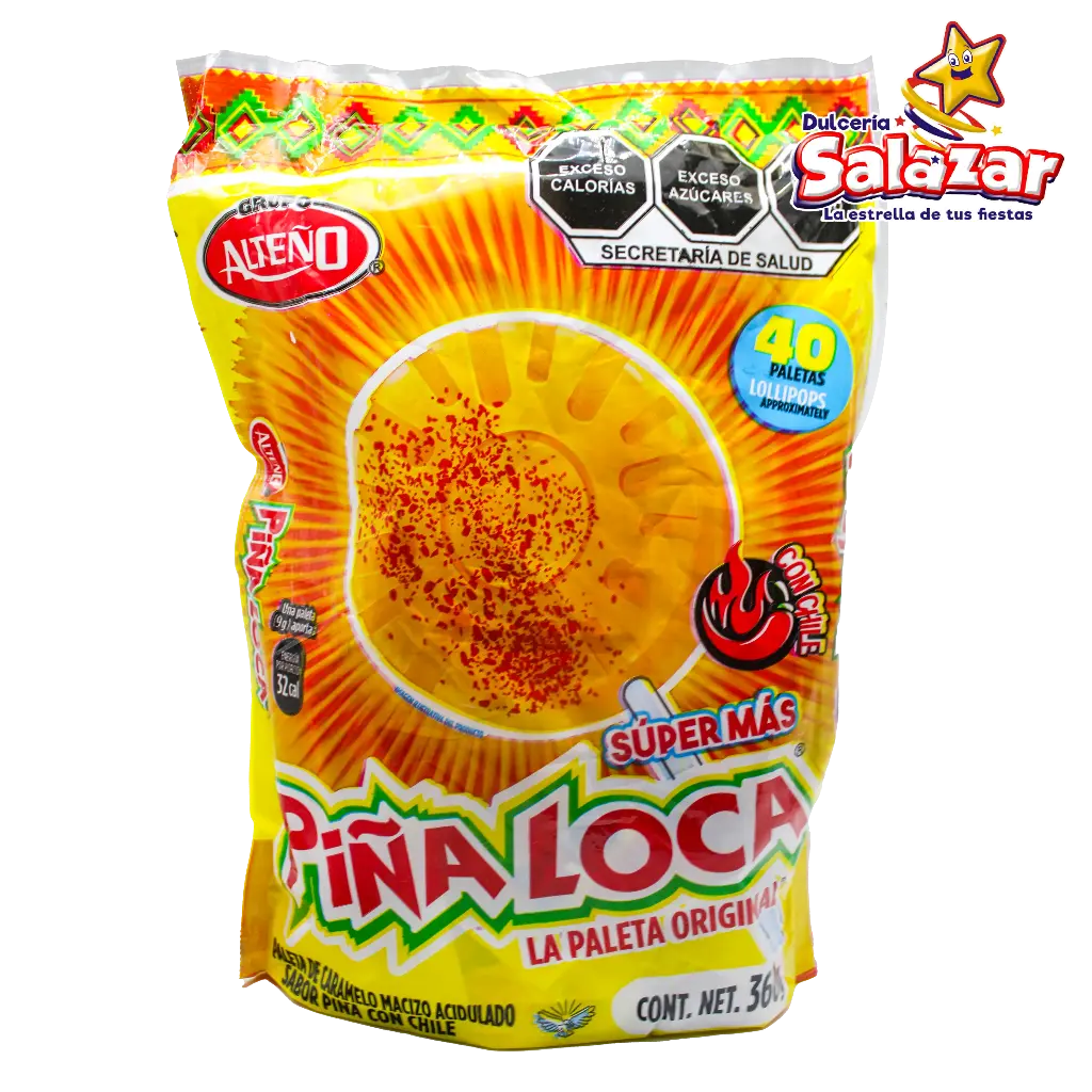 PALETA PIÑA LOCA SUPER MAS 9GR ALTEÑO -B.360G- "C/32/40"