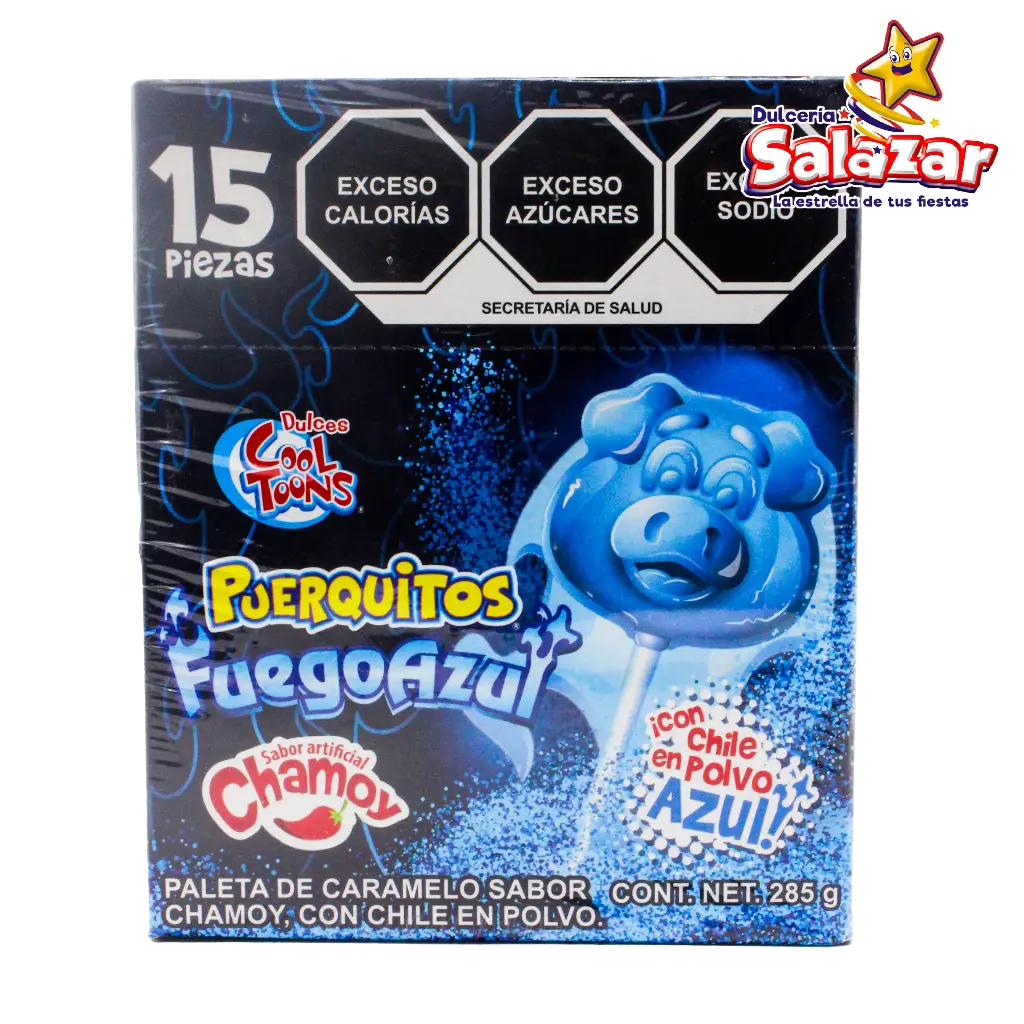 [SWT0001] PALETA PUERQUITOS FUEGO AZUL -D.285G- "C/24/15"