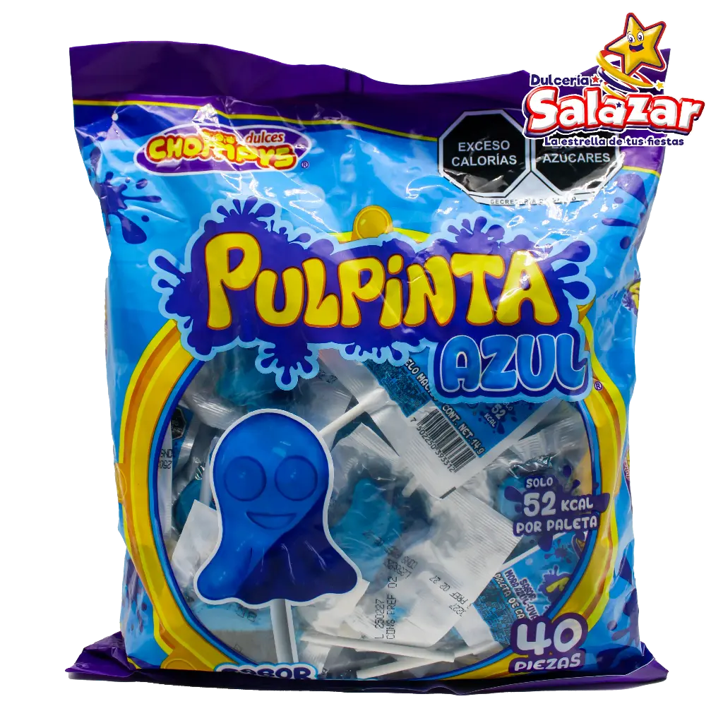 PALETA PULPINTA AZUL CHOMPYS -B.560G- "C/24/40"