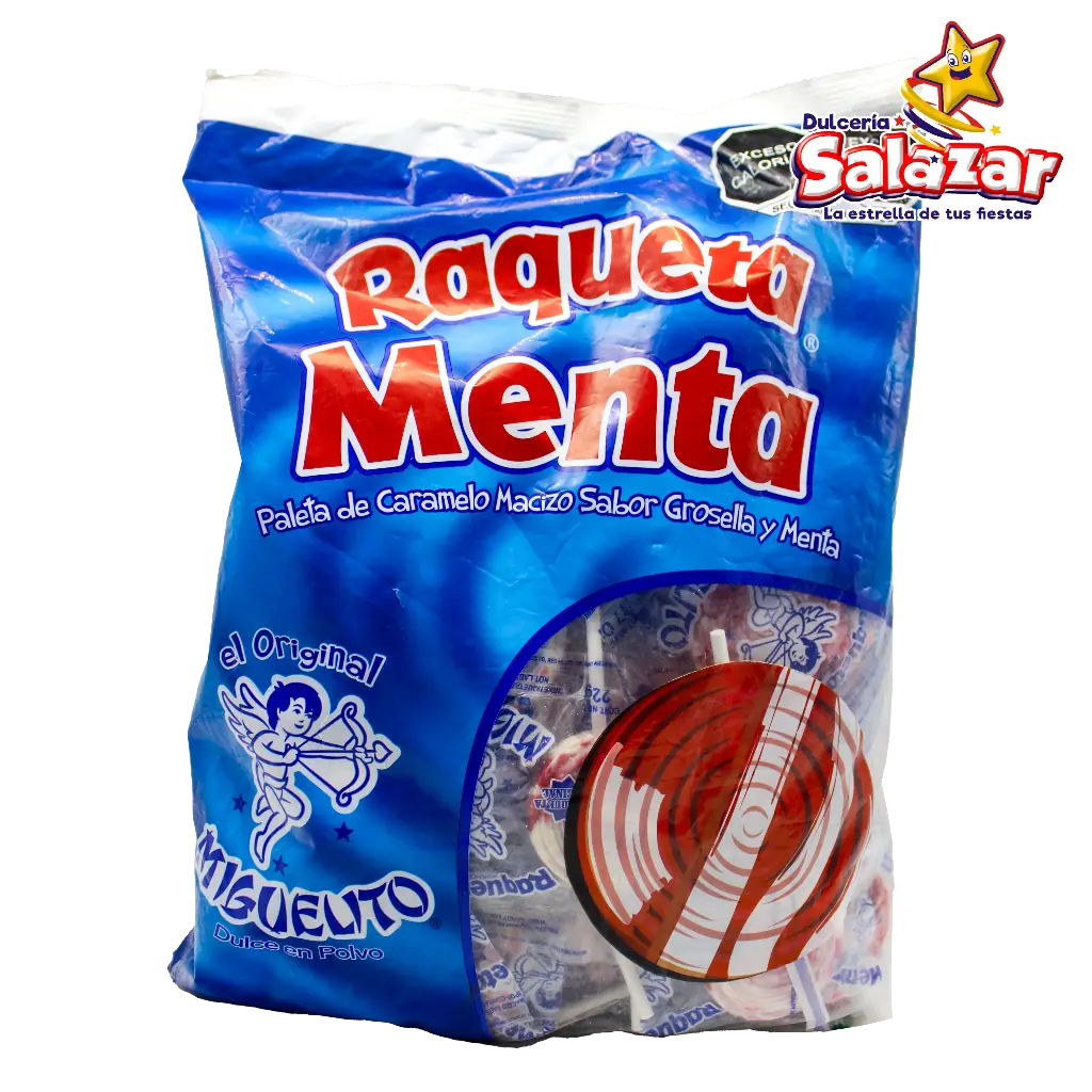 [MIG0074] PALETA RAQUETA MENTA PALETA MIGUELITO -B.800G- "C/20/40"