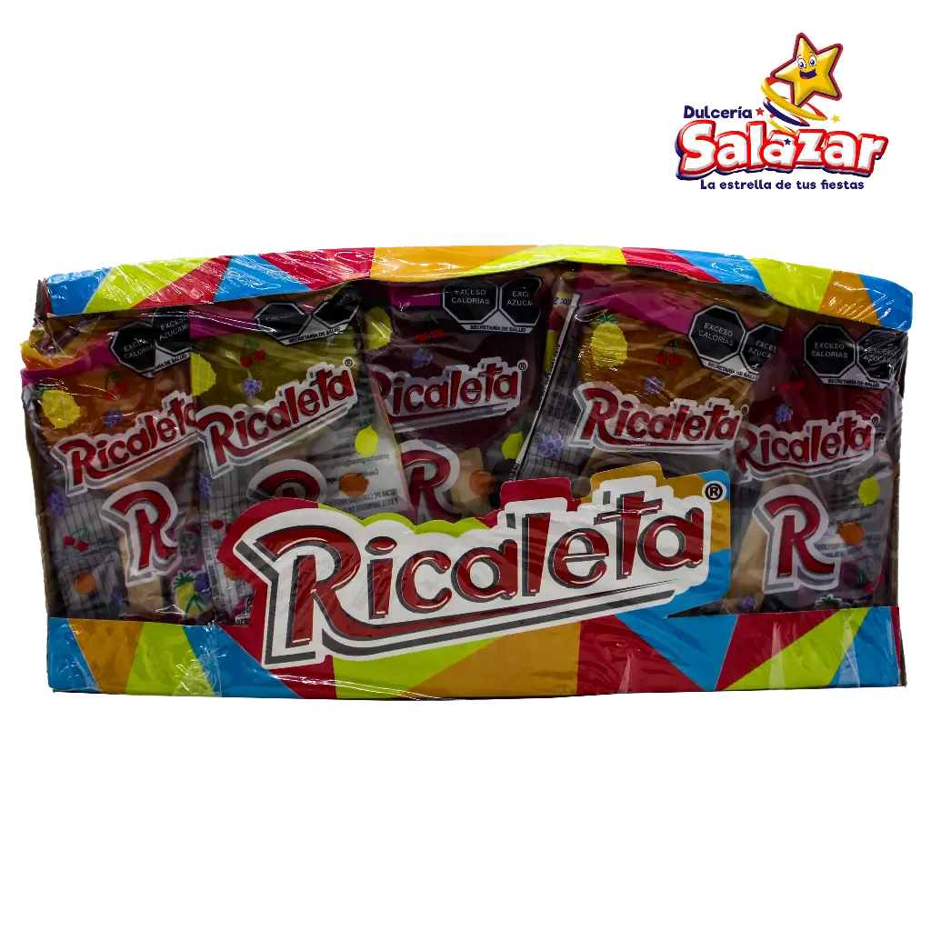 [RIC0007] PALETA RICALETA SABORES -D.625G- "C/20/25"
