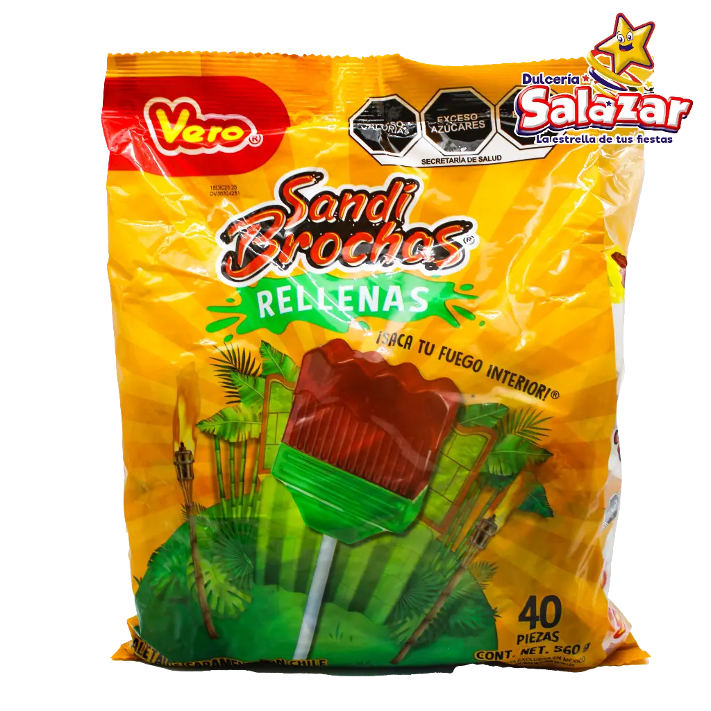 [VER0086] PALETA SANDI BROCHAS RELLENAS VERO -B.560G- "C/24/40"