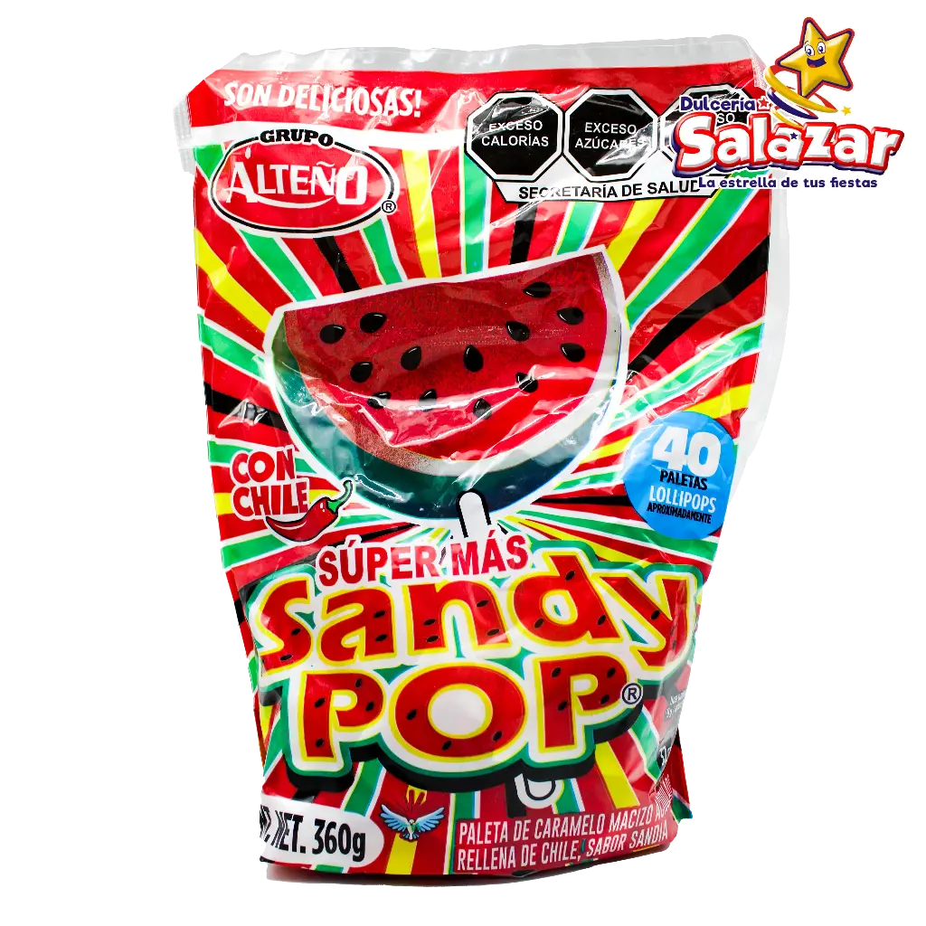 [ALT0030] PALETA SANDY POP SUPER MAS ALTEÑO -B.360G- C/32/40"