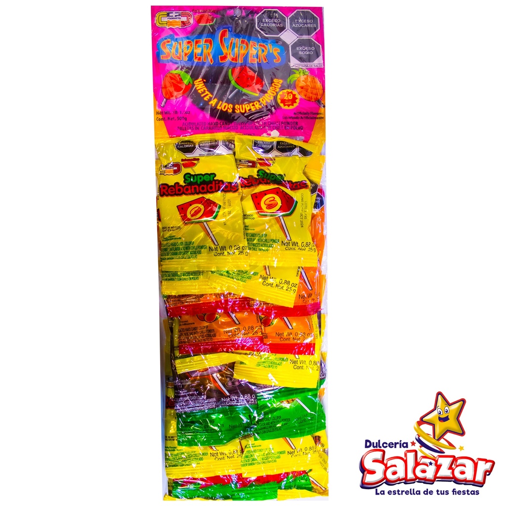 [CPO0020] PALETA SUPER SUPER SURTIDA CP -T.500G- "C/16/20"