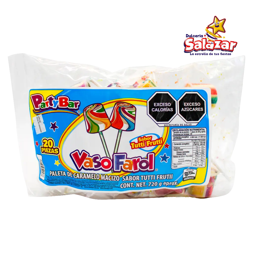 PALETA VASO FAROL SURTIDA -B.720G- "C/12/20"