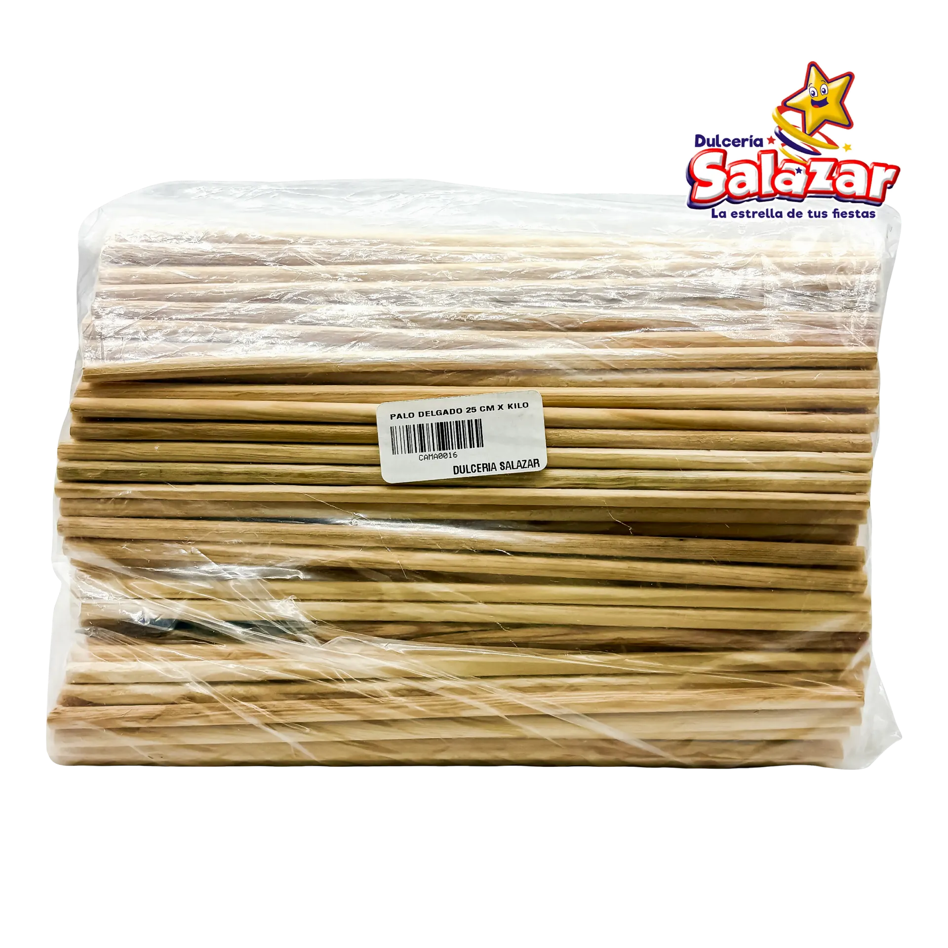 [CAMA0016] PALO MADERA REDONDO DELGADO 25CM X KILO A GRANEL "C/1/1"
