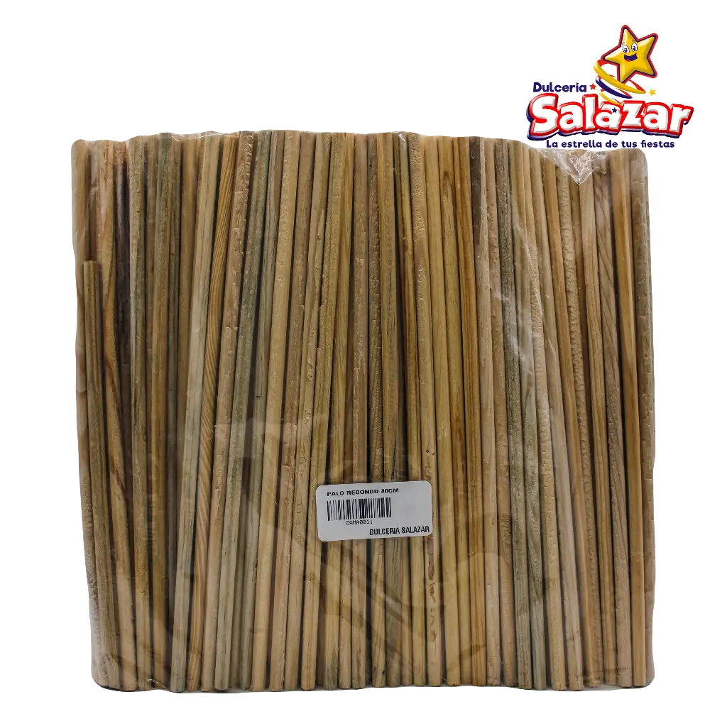 [CAMA0011] PALO REDONDO DELGADO 4X30 CM X KILO A GR -B.25KG- "C/1/1"