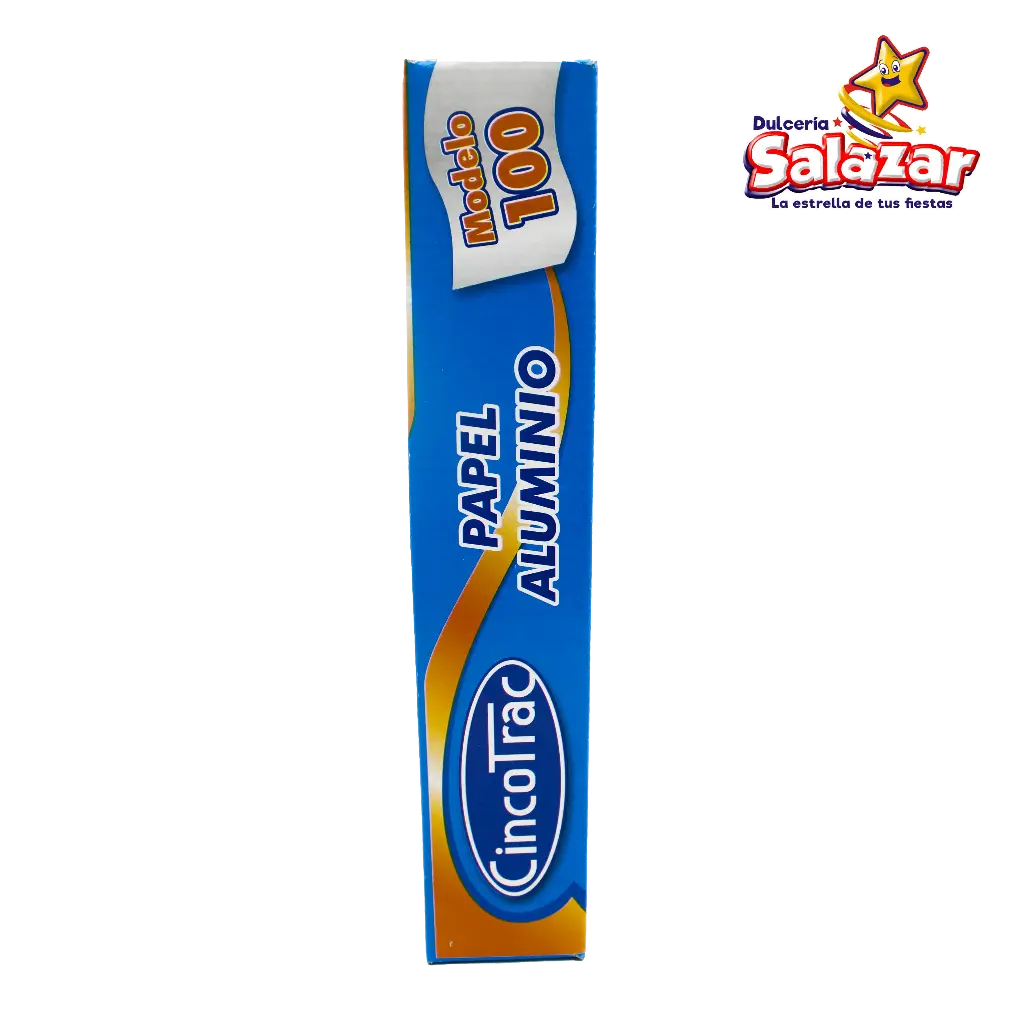 [CINC0005] PAPEL ALUMINIO CINCOTRAC MODELO 100 AZUL -R.500G- "C/25/1"