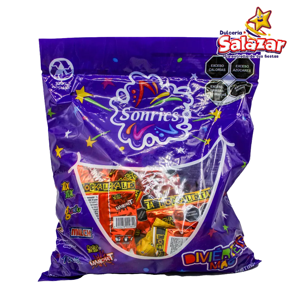 PAQUETE DIVIERTETEMAS SONRICK -B.1KG- "C/6/1 "