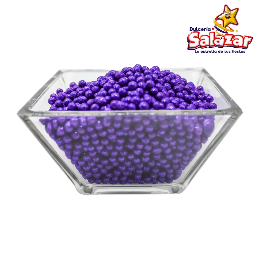 [TRU0215] PERLA DIAMANTADA MORADA X KILO AGRANEL "C/10/1"