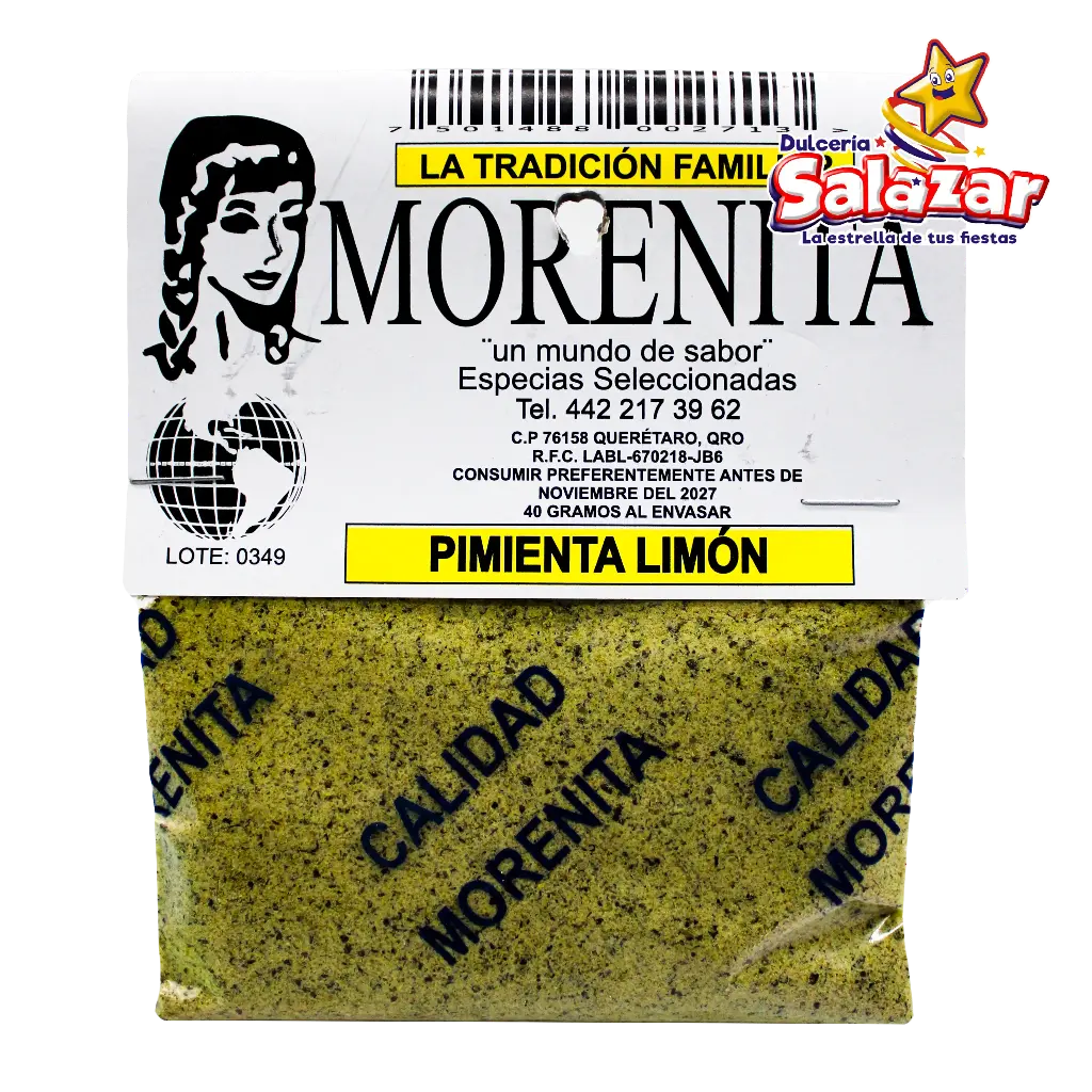 [MOR0043] PIMIENTA LIMON 40 GRAMOS 