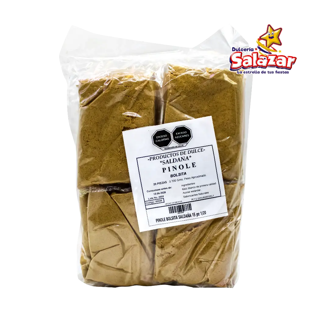 [GTZ0011] PINOLE BOLSITA SALDAÑA -B.700G- "C/15/20"