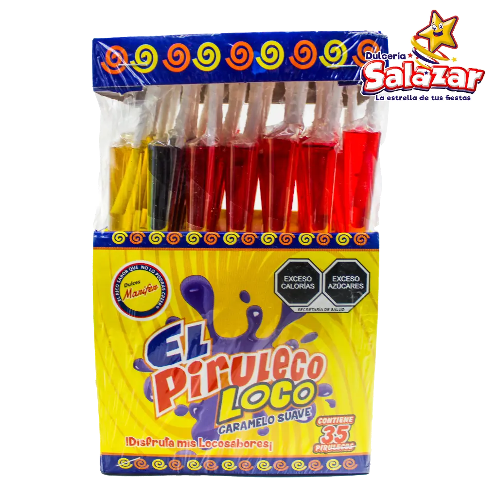 [PIR0002] PIRULECO LOCO SABORES -B.35PZA- "C/12/1"