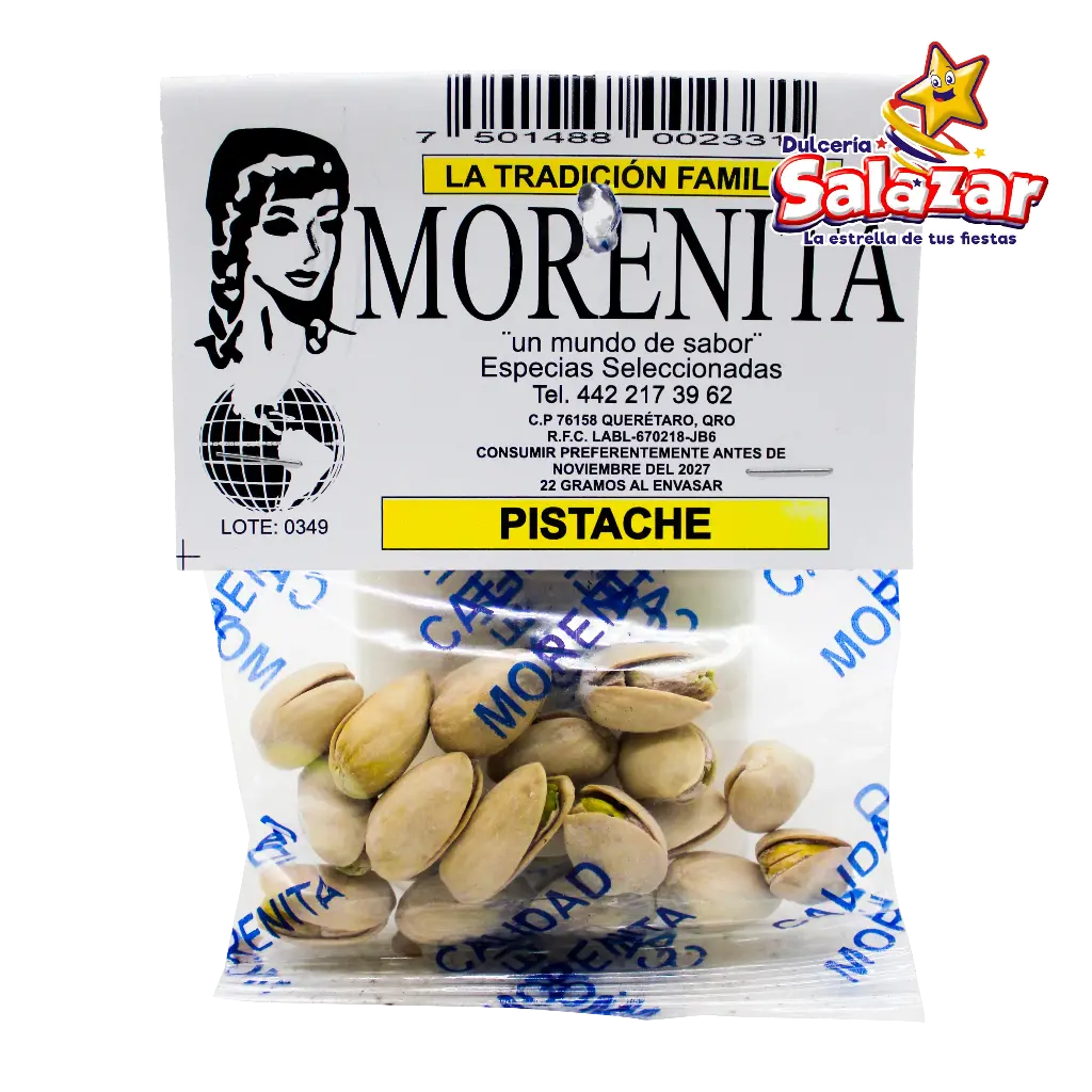 [MOR0032] PISTACHE 22 GRAMOS 