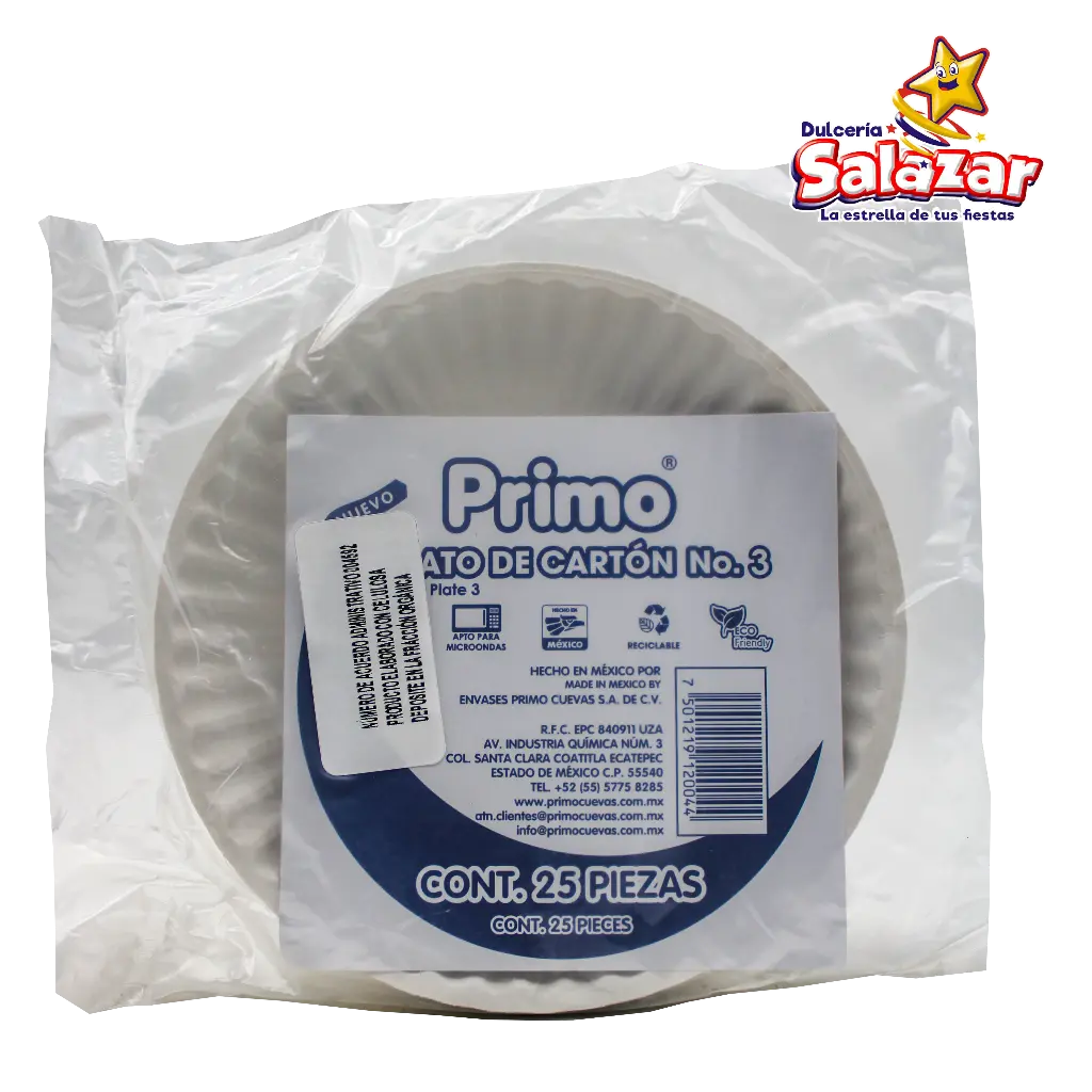 PLATO CARTON #3 PRIMO -B.25PZA- "C/32/25"