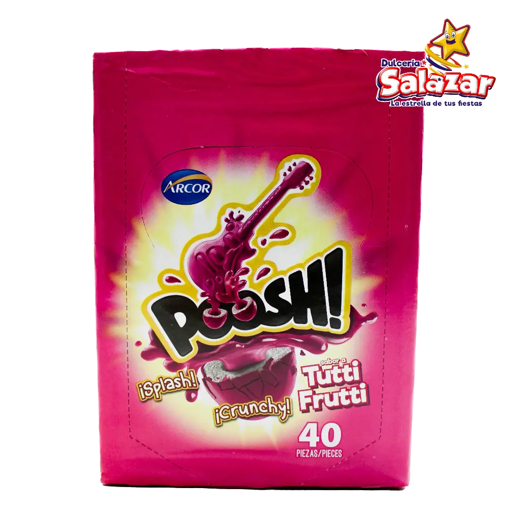 [DOS0057] CHICLE POOSH FRUTAS TUTTIFRUTI -D.160G- "C/18/40"
