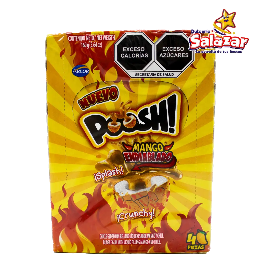 [DOS0069] CHICLE POOSH MANGO ENDIABLADO -D.160G- "C/18/40"