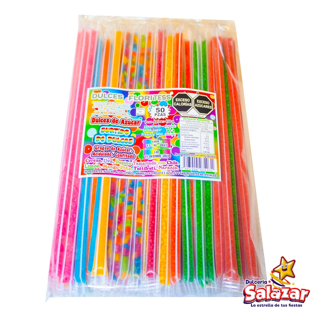 POPI SURTIDO FLORITESS -B.450G- "C/24/50"