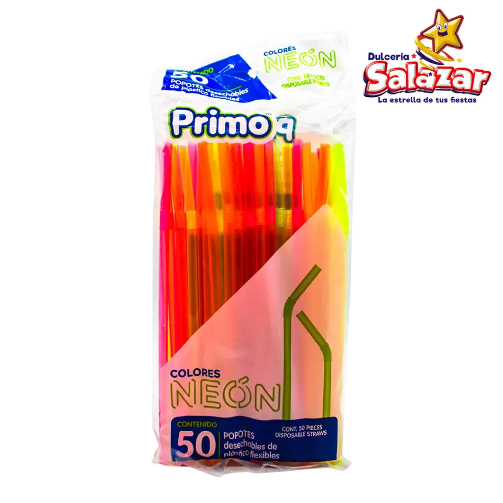 POPOTE STD NEON C/FUELLE PRIMO -B.50PZA- "C/24/50"