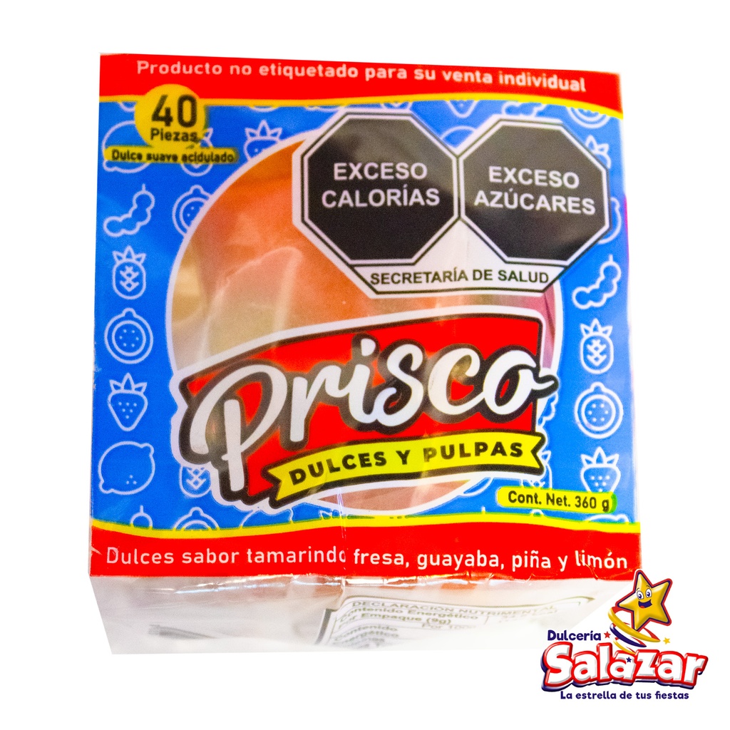 [TAR0020] PULPA CANASTA SABORES PRISCO -B.360GR - "C/48/40"