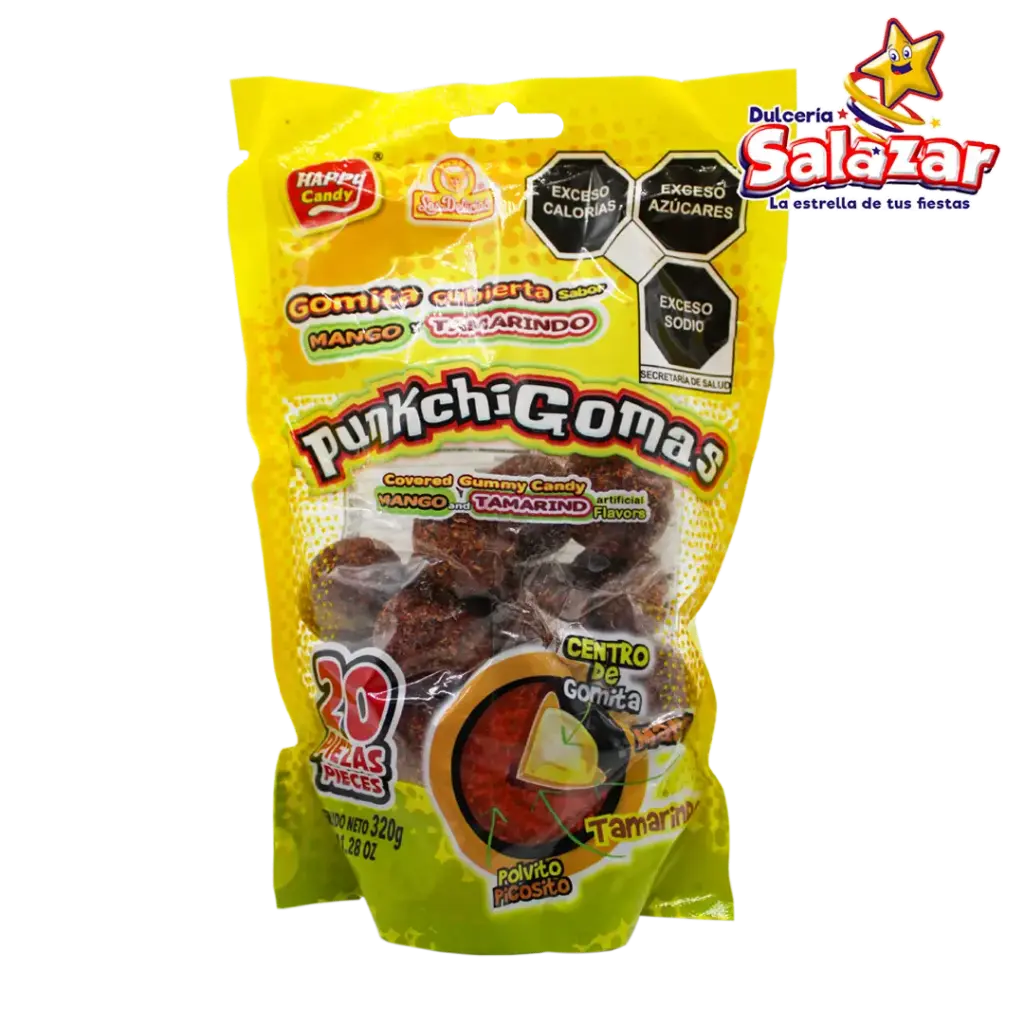 [DEL0401] GOMA PUNKCHIGOMAS MANGO/TAMARINDO -B.320G- "C/40/20"