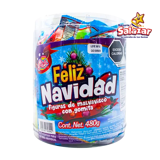 [RIS0008] MALVAVISCO RISA NAVIDAD ESTUCHE -E.480GR- "C/12/50"