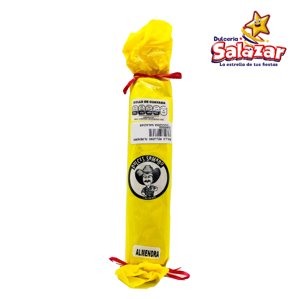 [GUA0008] ROLLO DE GUAYABA RELLENO ALMENDRA -D.1PZA-