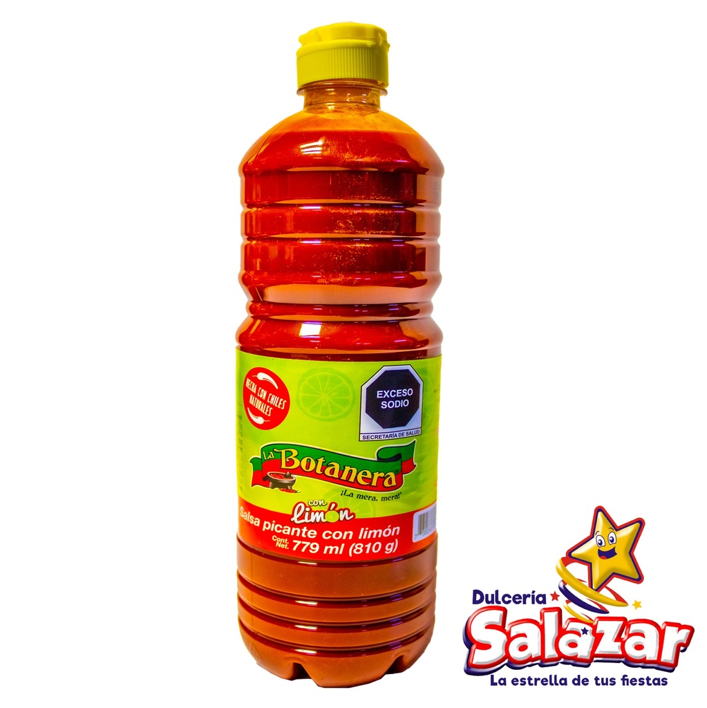 [MEG0017] SALSA BOTANERA C/LIMON -BOT.810G- "C/12/1"