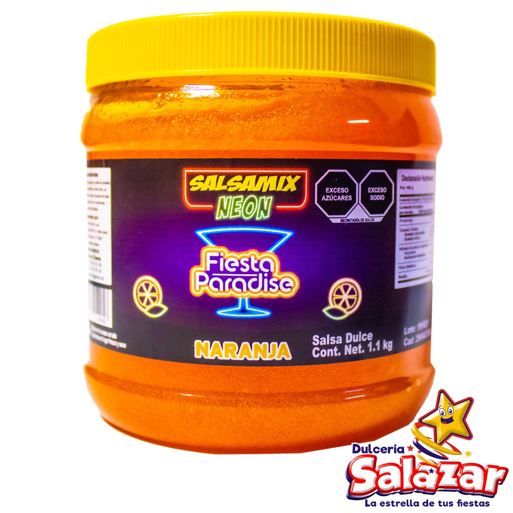 [SALS0023] SALSAMIX NEON NARANJA FIESTA PARADISE FR -V.1.1KG-  "C/12/1"