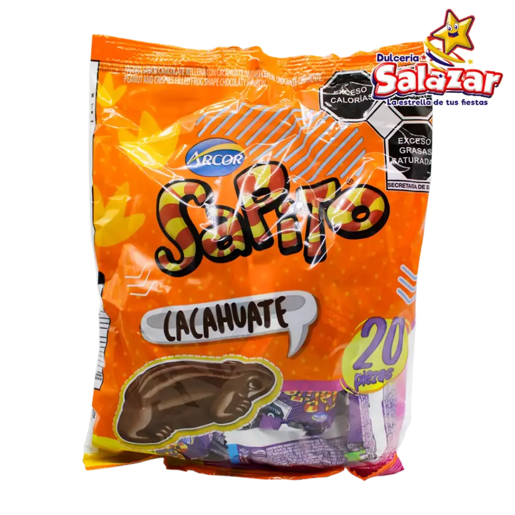 CHOCOLATE SAPITO CACAHUATE ARCOR -B.200G- "C/12/20"