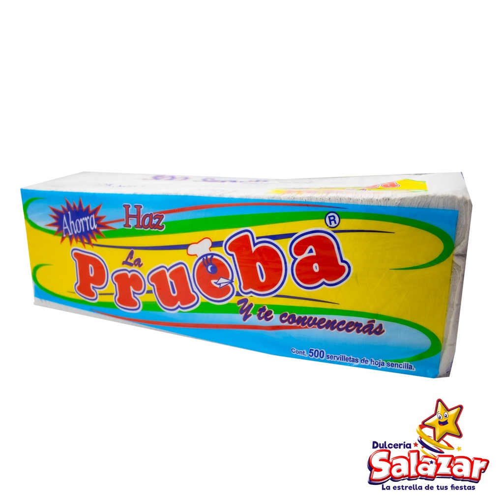[MPP0062] SERVILLETA DE PAPEL HAZ LA PRUEBA 500PZ -B.500PZA- "C/12/1"