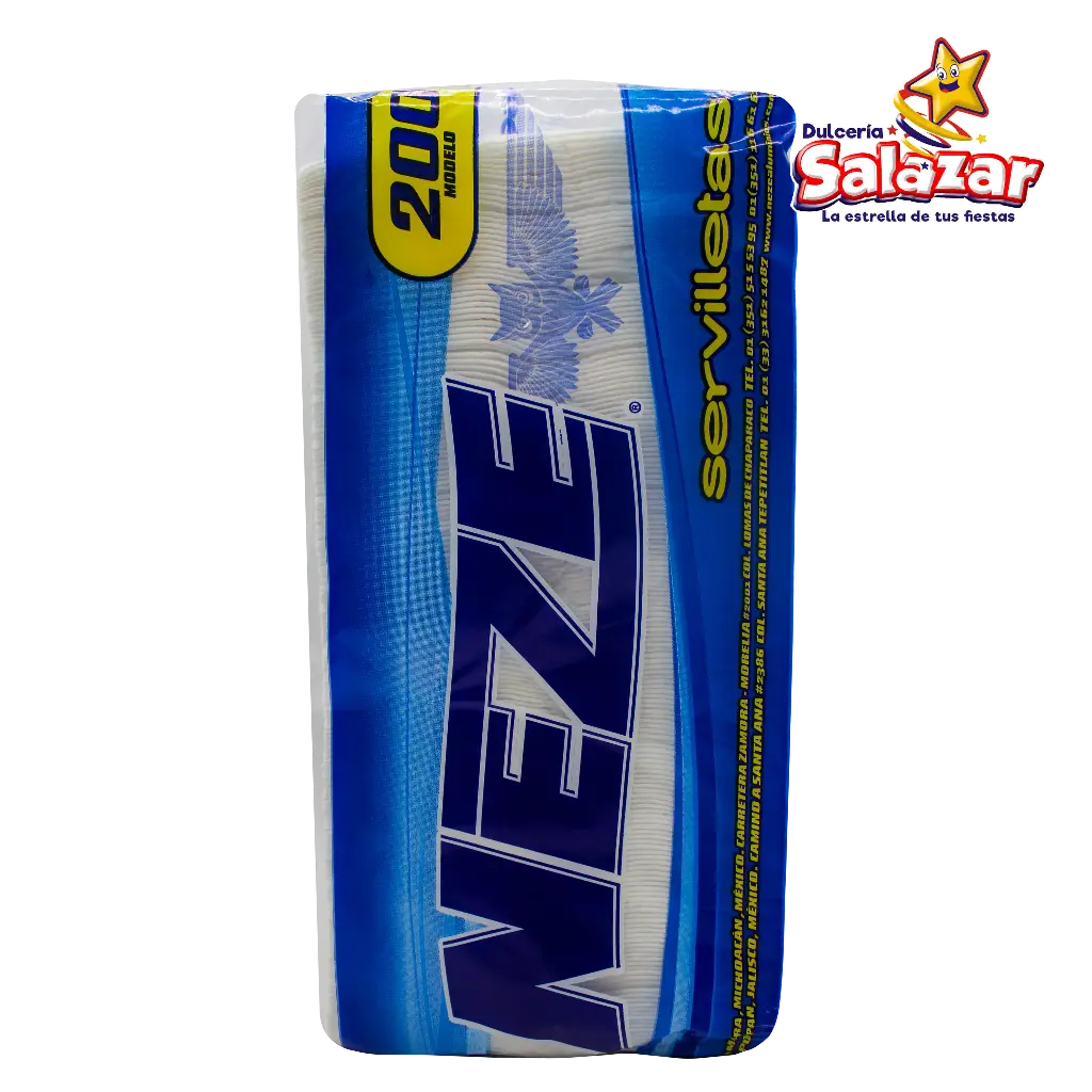 [NEZ0006] SERVILLETA PAPEL BLANCO NEZE -B.200PZA- "C/24/200"
