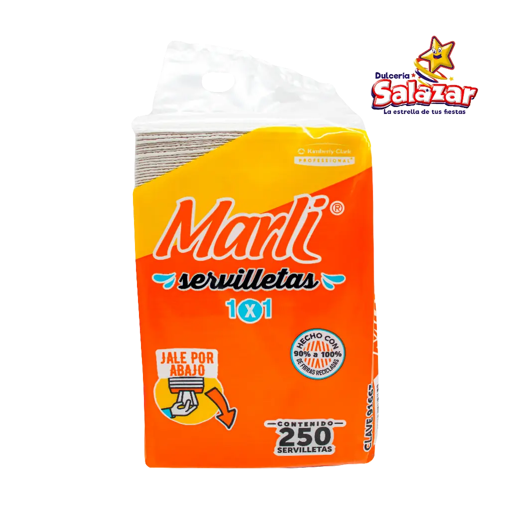 [MPP0001] SERVILLETA PAPEL MARLI -B.250PZA- "C/24/1"
