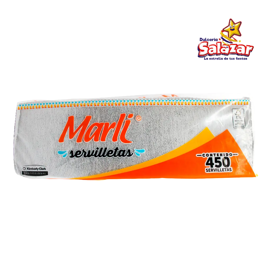 [MPP0023] SERVILLETA PAPEL MARLI -B.450PZA- "C/12/450"