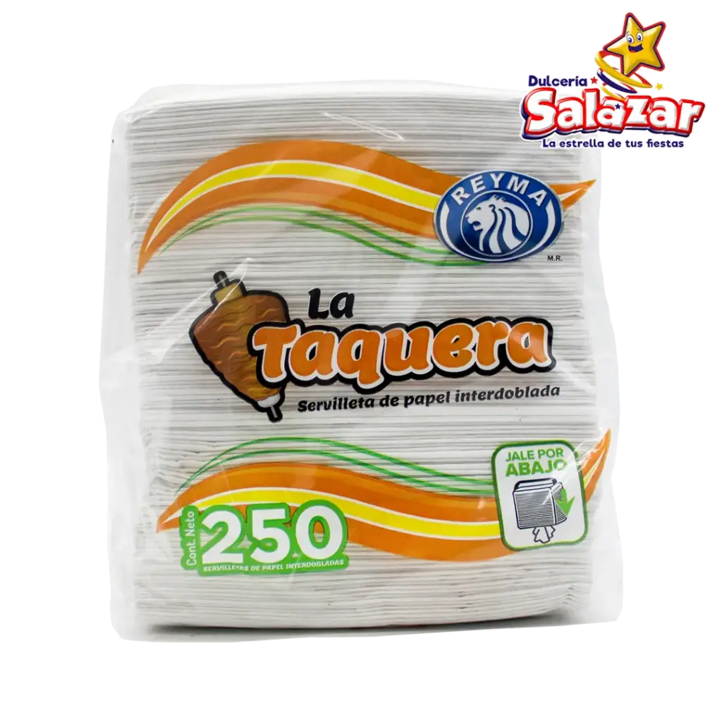 SERVILLETA INTERDOBLADA LA TAQUERA REYMA -B.250P- "C/24/250"