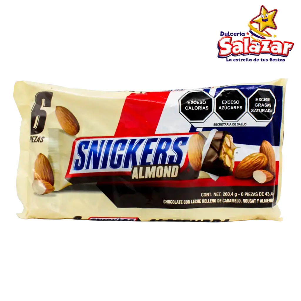 [EFF0124] SNICKERS ALMENDRA SIX PACK -B.260.4G- "C/12/6"
