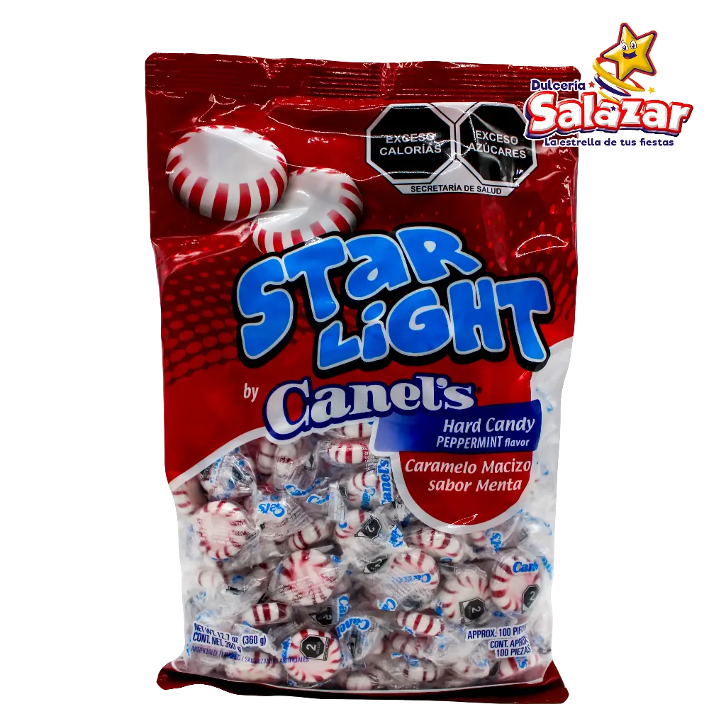 [CAN0035] CARAMELO STAR LIGHT MENTA CANELS -B.360G- "C/20/100"