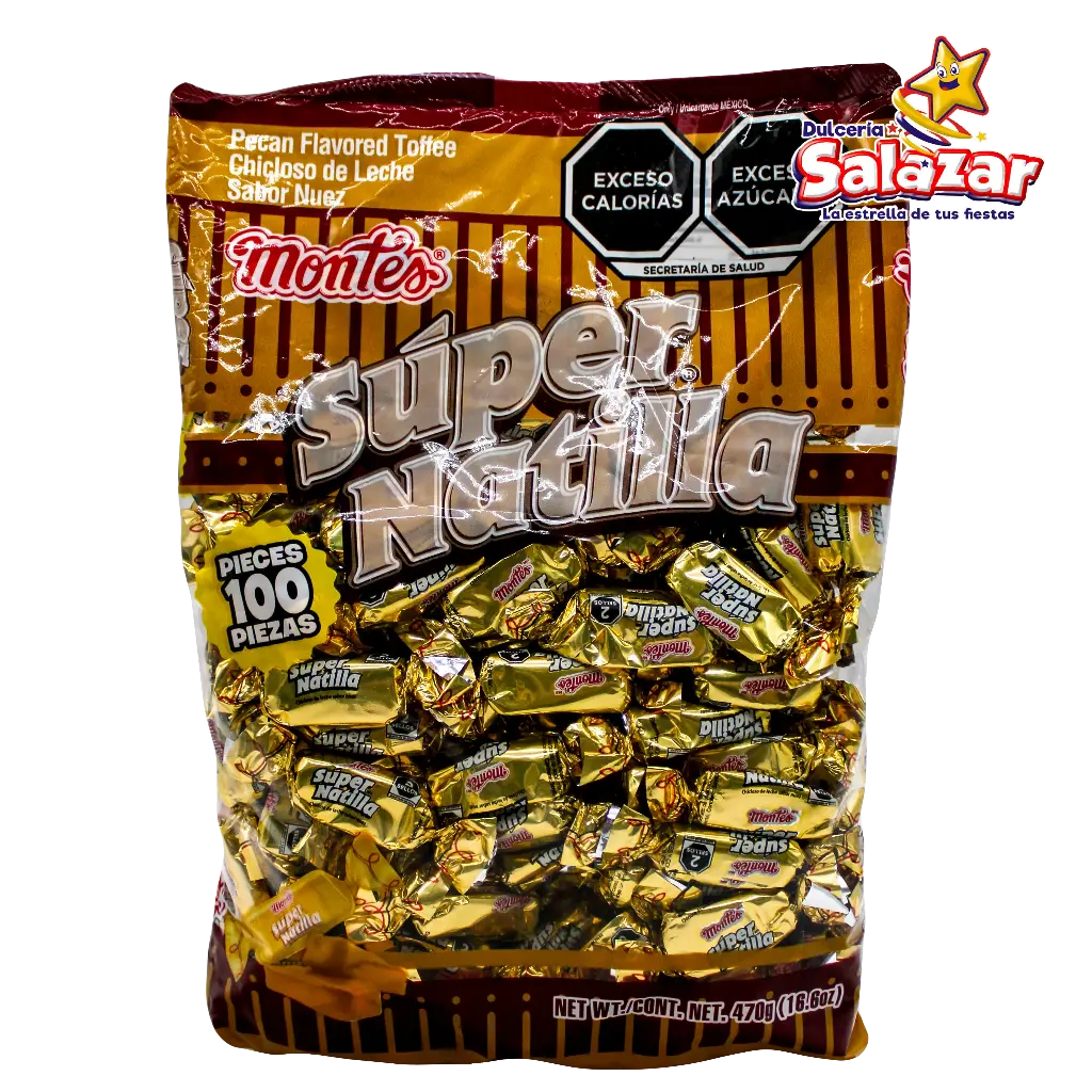 [MON0004] CHICLOSO SUPER NATILLA MONTES -B.470G-  "C/20/100"
