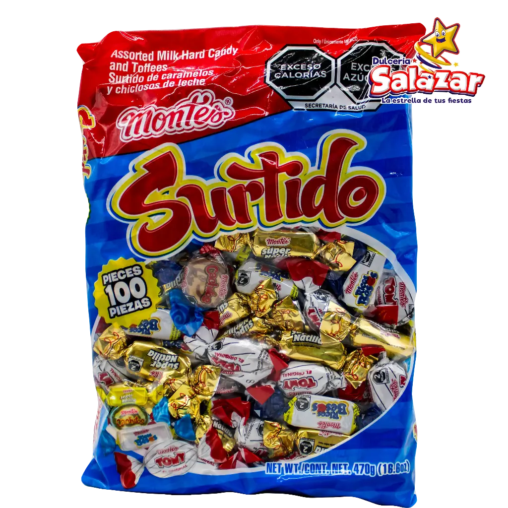 [MON0016] CARAMELO SURTIDO MONTES  -B.470G- "C/20/100"