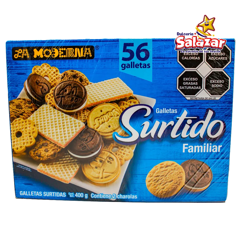 GALLETA SURTIDO  LA MODERNA -D.400G- "C/10/1"