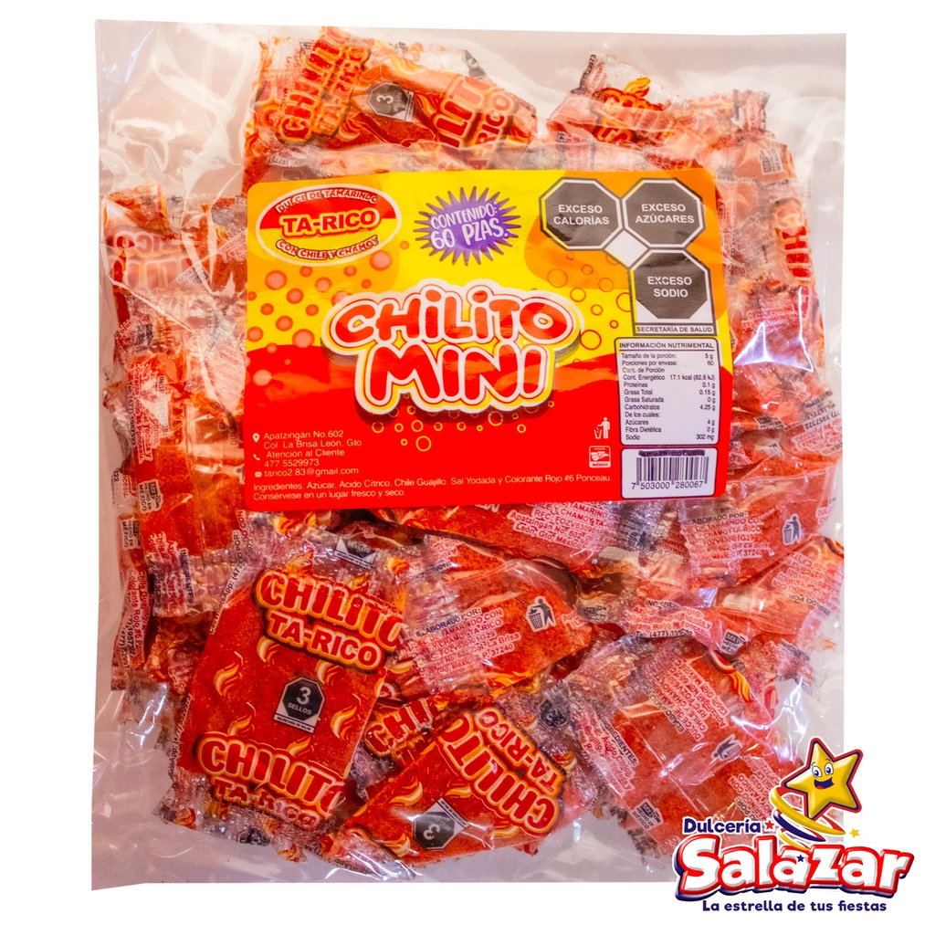 [TA0003] TA-RICO CHILITO MINI -B.60PZA- "C/40/60"