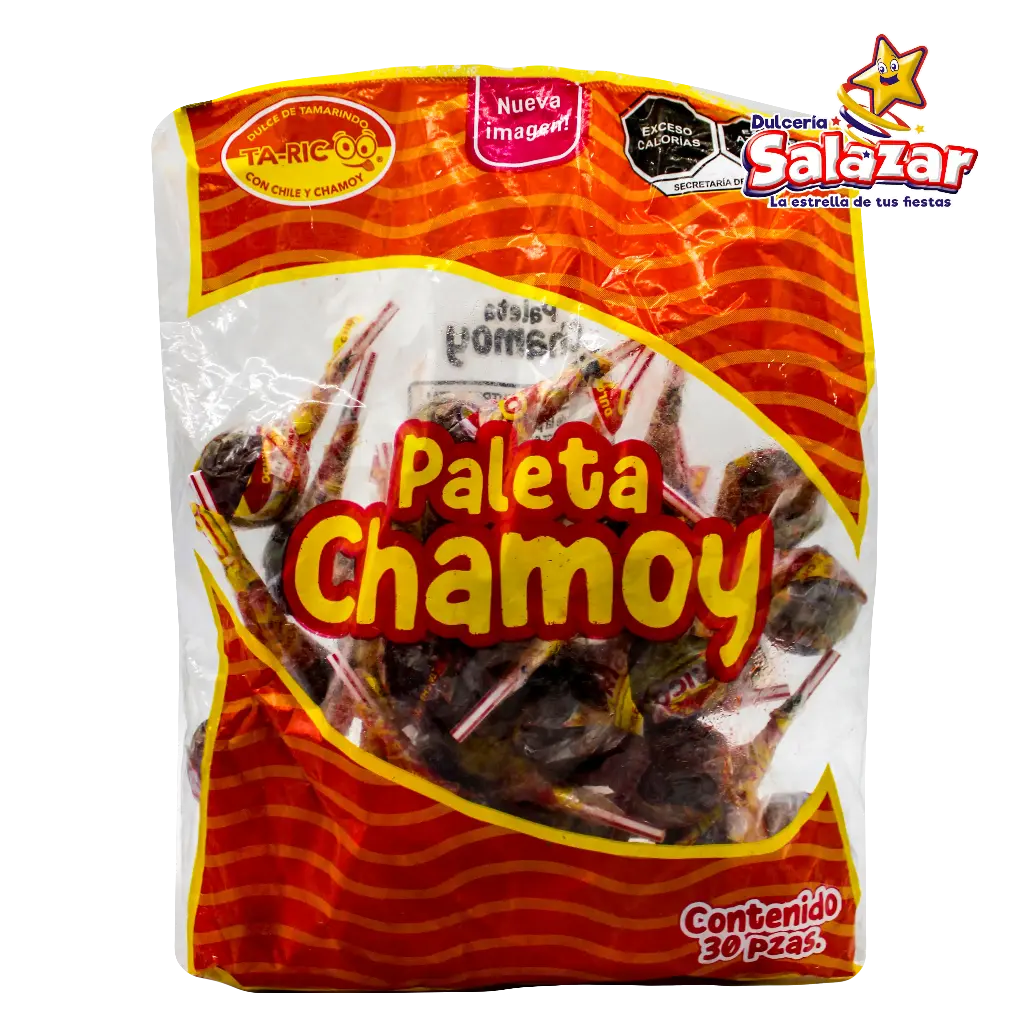 [TA0006] PALETA TA-RICO  CHAMOY -B.30PZA- "C/30/30"