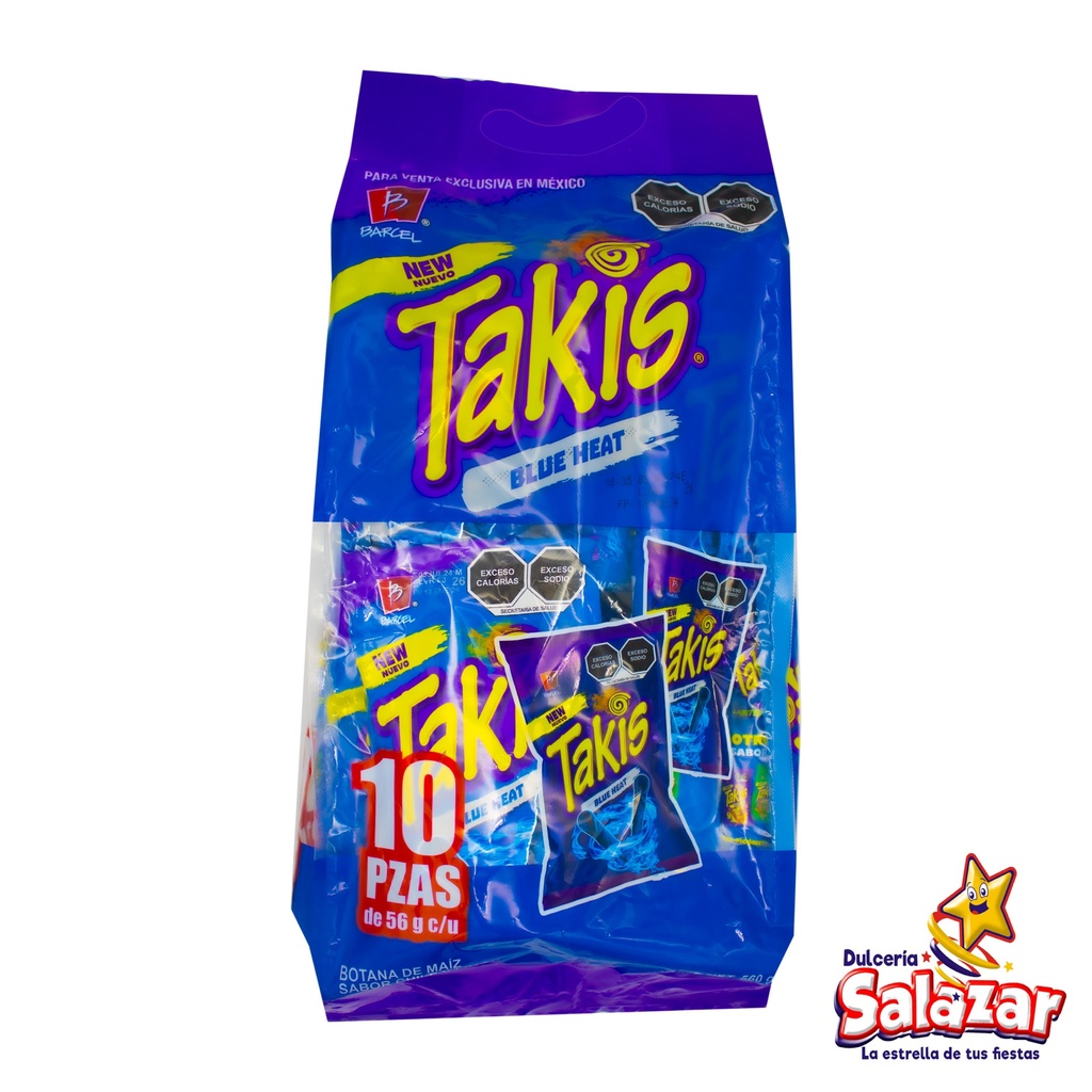 BARCEL TAKIS BLUE HEAT 56G -B.560G- "B/7/10"