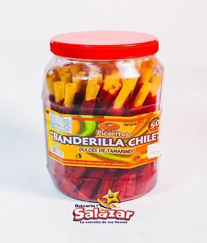 [PICO0001] TAMARINDO BANDERILLA CHILE GRANDE PICORITOS -V.670G- "C/12/50"