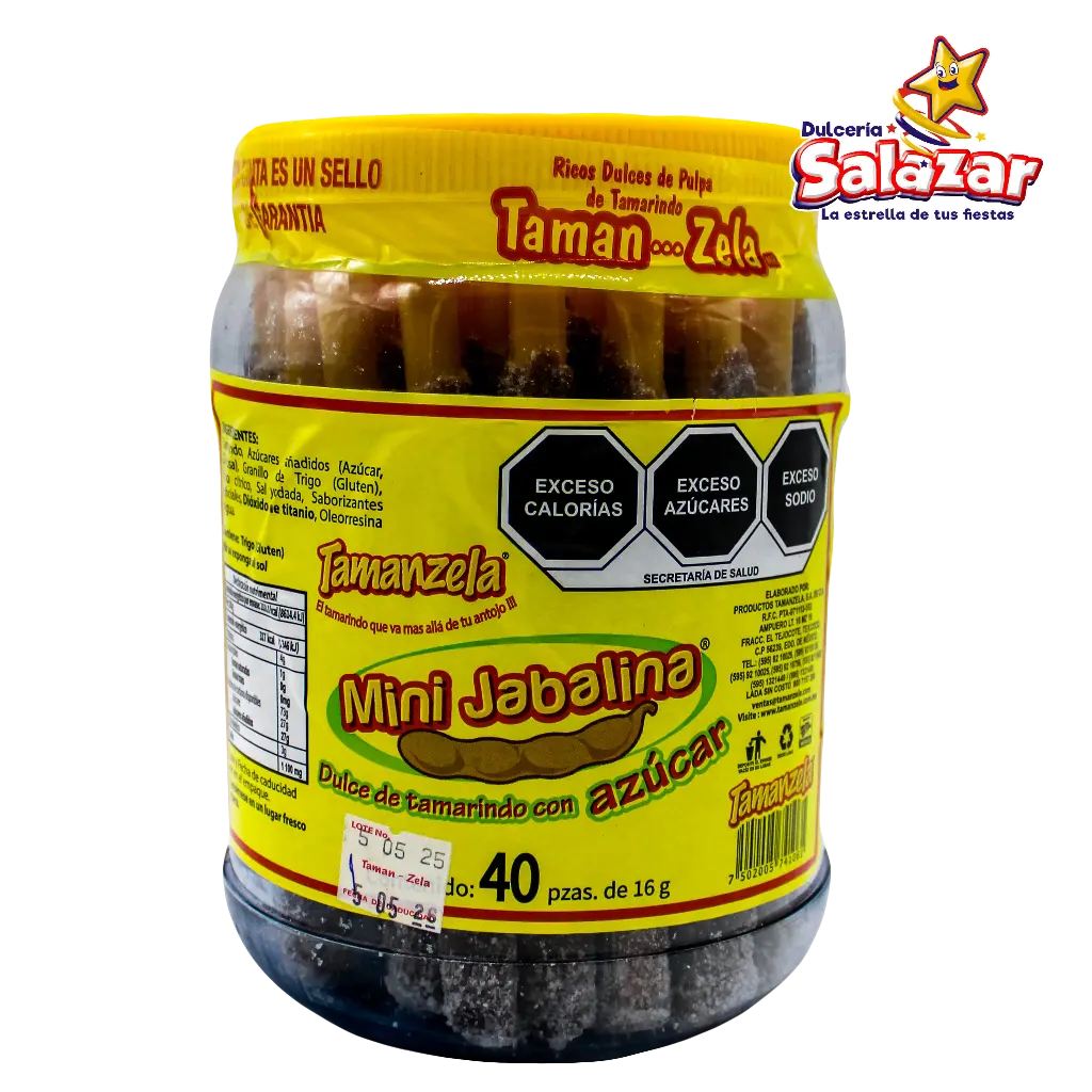 TAMARINDO BANDERILLA MINI AZUCAR TAMANZELA -V.40PZA- "C/12/40"